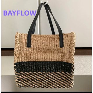 ベイフロー(BAYFLOW)の★BAYFLOW★ベイフロー ★お洒落 スクエア かごバッグ(かごバッグ/ストローバッグ)