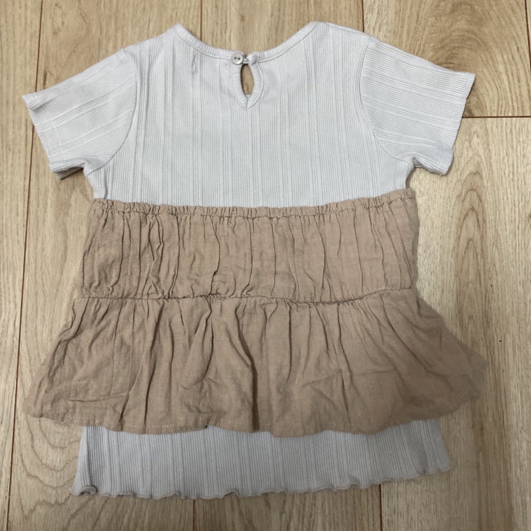 半袖トップス　キッズ　120 キッズ/ベビー/マタニティのキッズ服女の子用(90cm~)(Tシャツ/カットソー)の商品写真