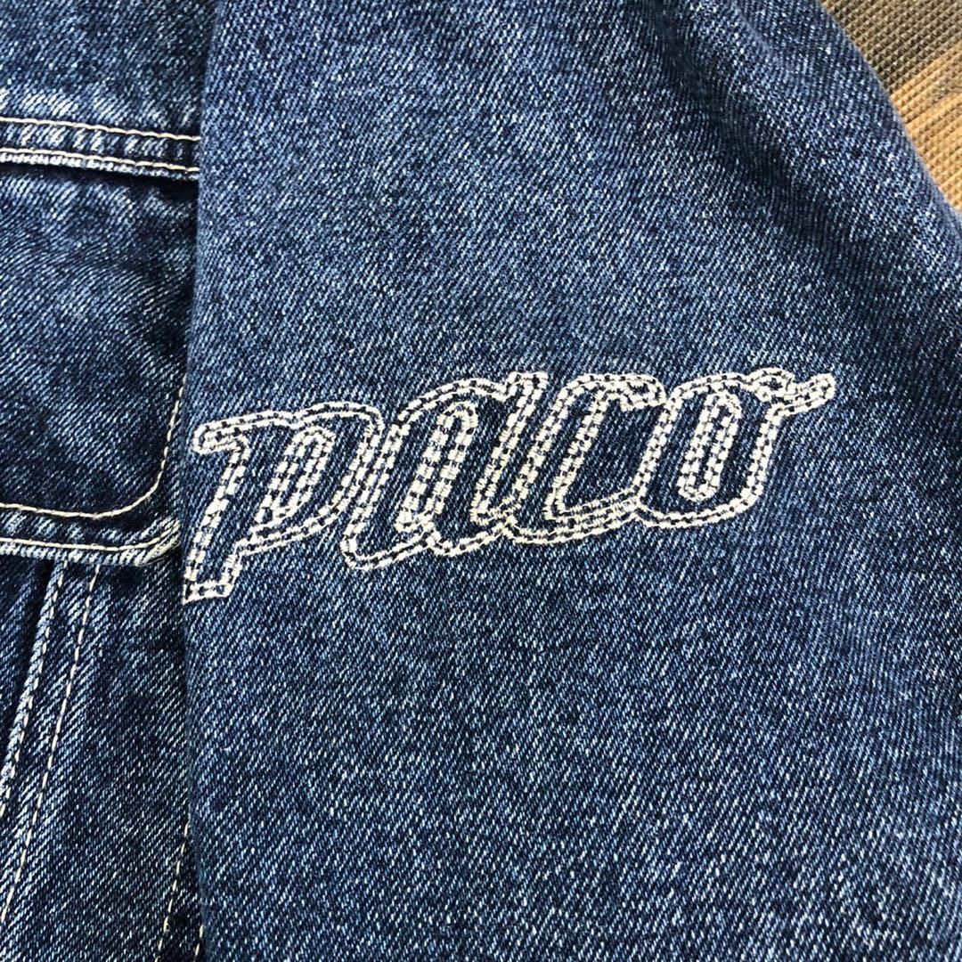 paco jeans 90s デニムジャケット ヴィンテージ 刺繍ロゴ XL相当