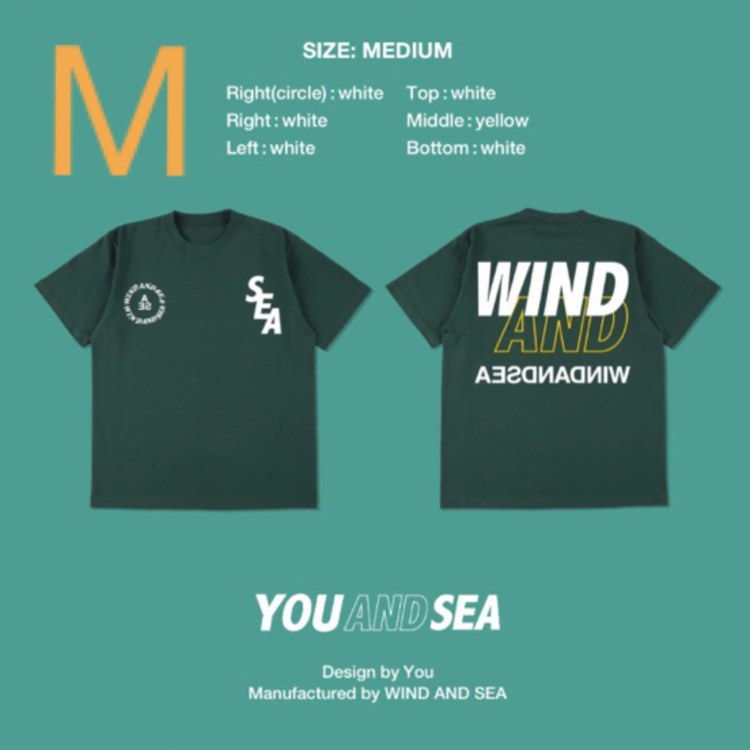 WIND AND SEA Y&S WDS CUSTOM TEE IVYGREEN