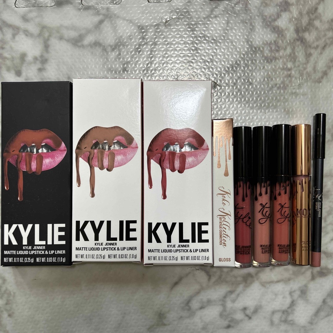 Kylie Cosmetics(カイリーコスメティックス)のカイリーコスメティックス　グロス　リップ　まとめ売り コスメ/美容のベースメイク/化粧品(リップグロス)の商品写真