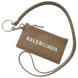 バレンシアガ コインケース カードケース ストラップ付き 594548 BALENCIAGA 小銭入れ ベージュ
