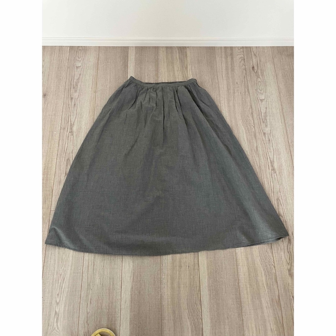 MUJI (無印良品)(ムジルシリョウヒン)の19日まで無印サイズL 夏用ギャザースカート レディースのスカート(ロングスカート)の商品写真