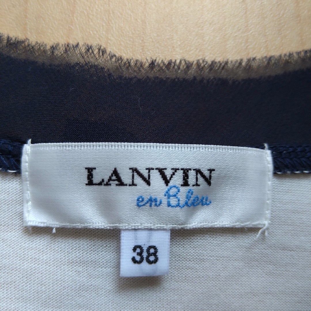 LANVIN en Bleu(ランバンオンブルー)のノースリーブカットソー　ランバンオンブルー　LANVIN en Bleu レディースのトップス(カットソー(半袖/袖なし))の商品写真