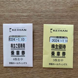 京阪電車　株主優待乗車券　４５枚