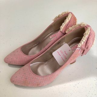 【新品】LIZLISA リボンレースパンプス