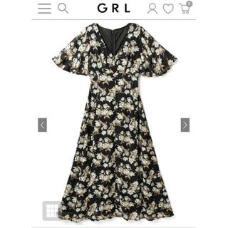 グレイル(GRL)のタグ付き新品未使用　花柄ワンピース(ロングワンピース/マキシワンピース)