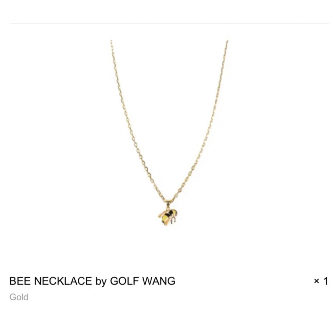 Polo Golf(ポロゴルフ)のgolf wang ネックレス　ミツバチ　箱付き　ゴルフワン メンズのアクセサリー(ネックレス)の商品写真