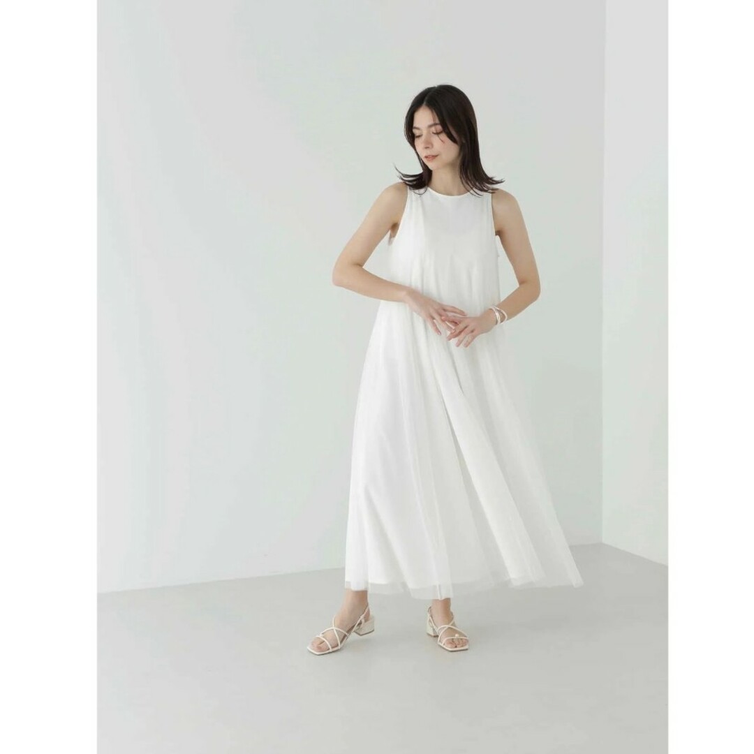 JILLSTUART(ジルスチュアート)のJILL  STUART【新品】チュールレイヤードAラインワンピース レディースのワンピース(ロングワンピース/マキシワンピース)の商品写真