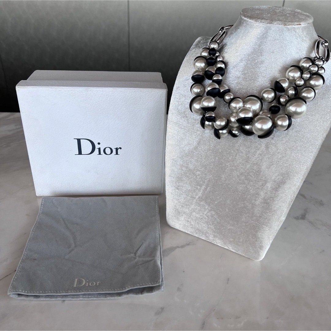 Christian Dior ディオール パール チョーカー ネックレス