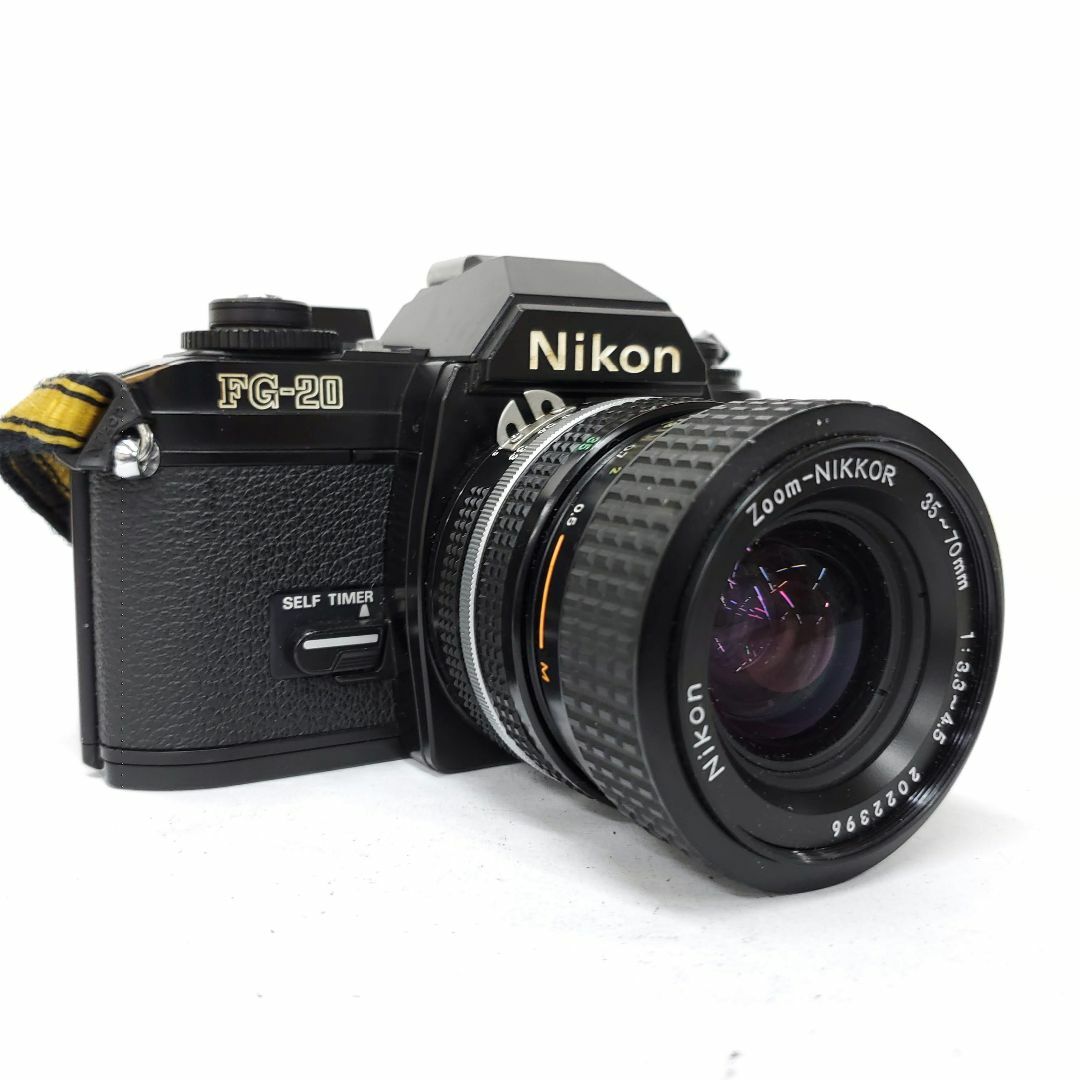 Nikon(ニコン)の【動作確認済】 Nikon FG-20 d0708-2x y スマホ/家電/カメラのカメラ(フィルムカメラ)の商品写真