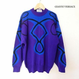 GIANNI VERSACE メデューサ 刺繍ロゴ ニットセーター 未使用