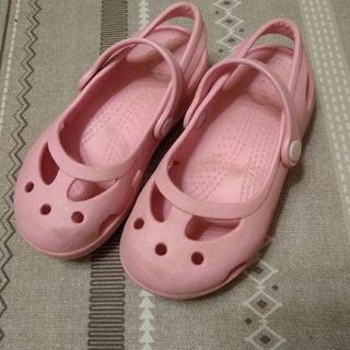 クロックス(crocs)のクロックス 10 キッズ ピンク 15cm 16cm(サンダル)