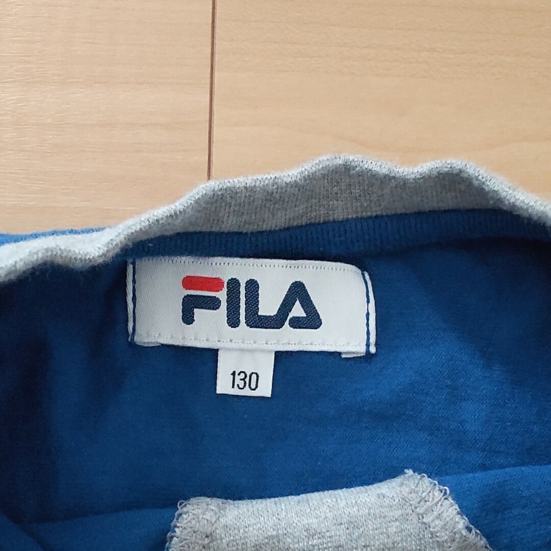 FILA(フィラ)のFILA サイズ130 青色　Tシャツ キッズ/ベビー/マタニティのキッズ服男の子用(90cm~)(Tシャツ/カットソー)の商品写真