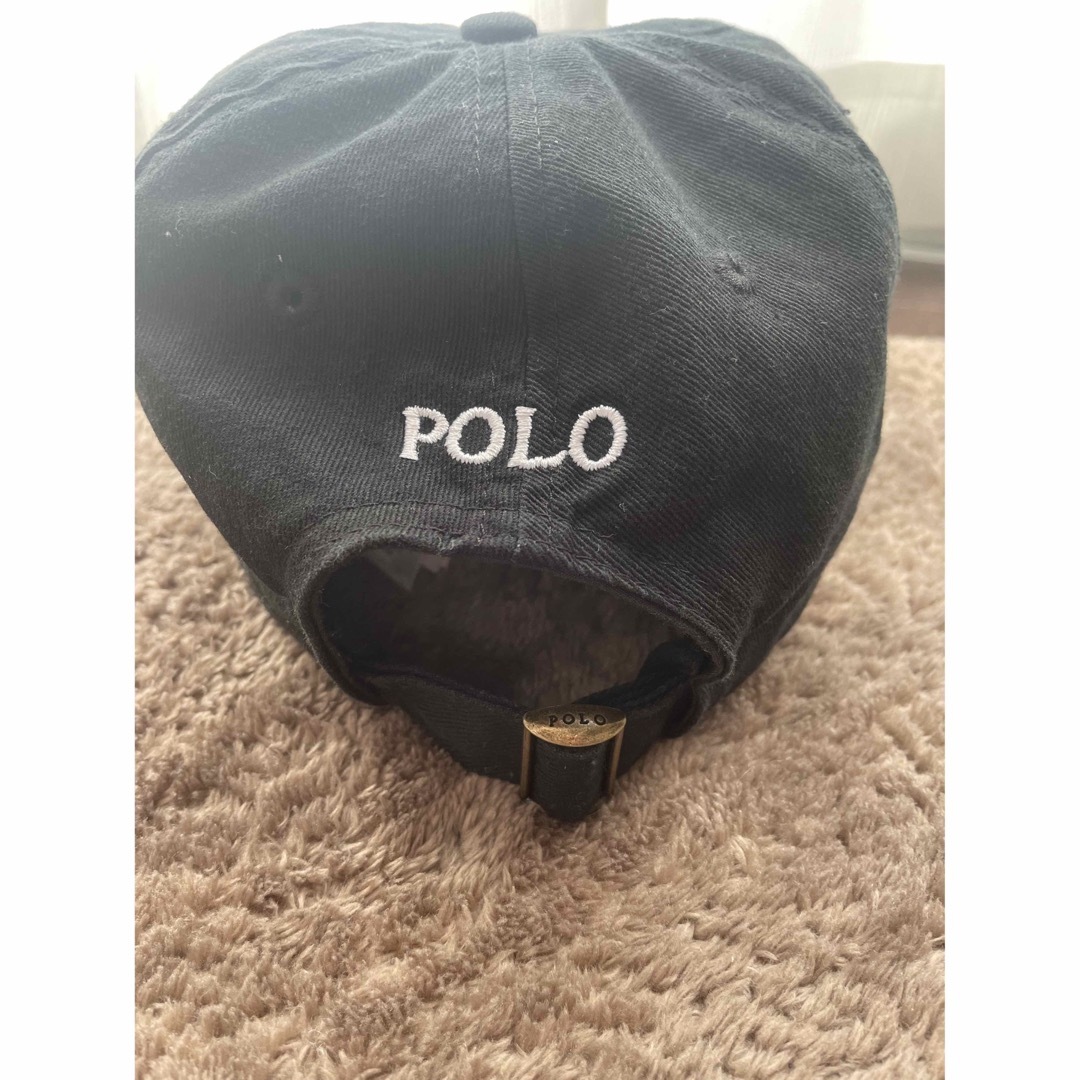 POLO RALPH LAUREN(ポロラルフローレン)のPOLO RALPH LAUREN ポロラルフローレン キャップ帽子　ブラック レディースの帽子(キャップ)の商品写真