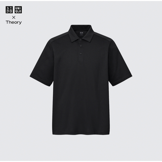 ユニクロ(UNIQLO)のユニクロ UNIQLO スムースコットンポロシャツ（半袖）ブラック BLACK(ポロシャツ)