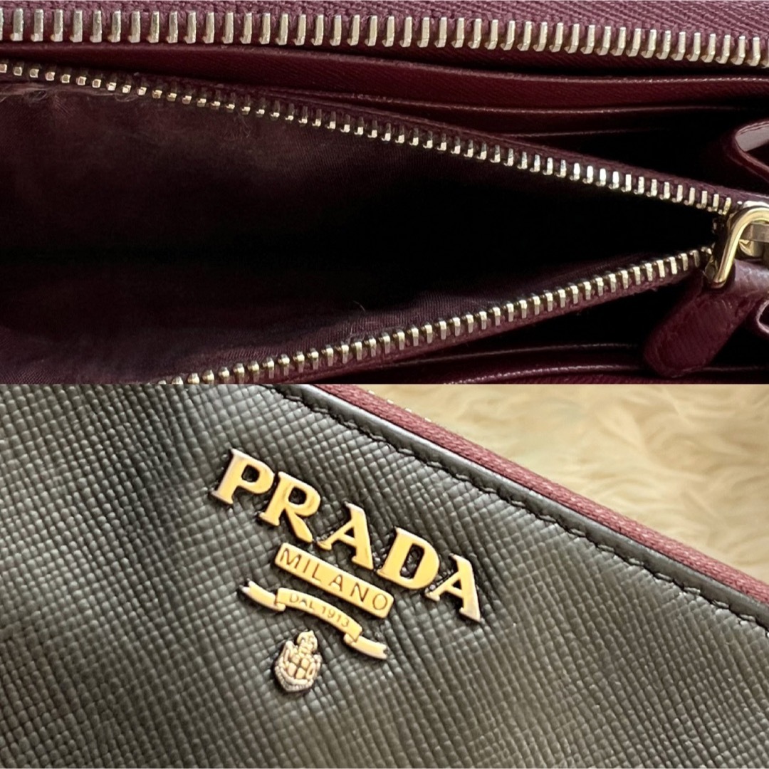 PRADA(プラダ)の551 美品 PRADA プラダ 長財布 ラウンドファスナー レディースのファッション小物(財布)の商品写真