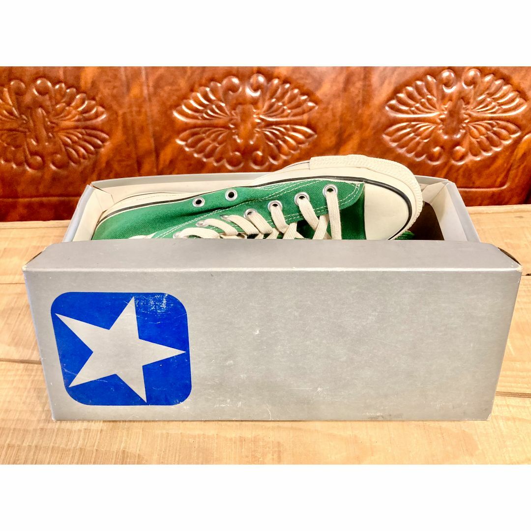 CONVERSE(コンバース)の★希少レア!コンバース オールスター 緑 ハイカット デッド 銀箱 235★ レディースの靴/シューズ(スニーカー)の商品写真