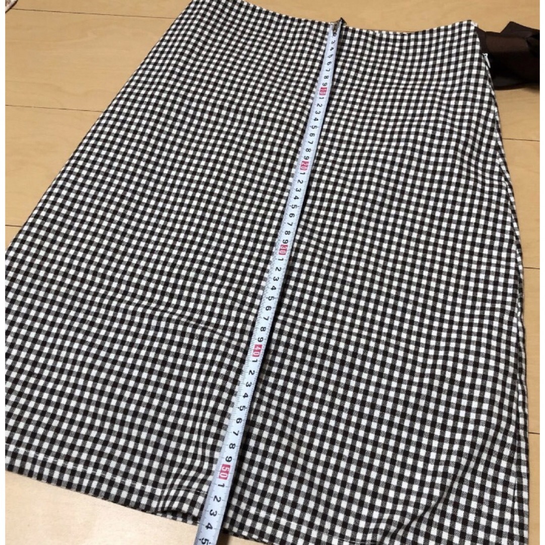 グレイル　ギンガムチェックリボンラップスカート　台形スカート　チェック柄スカート