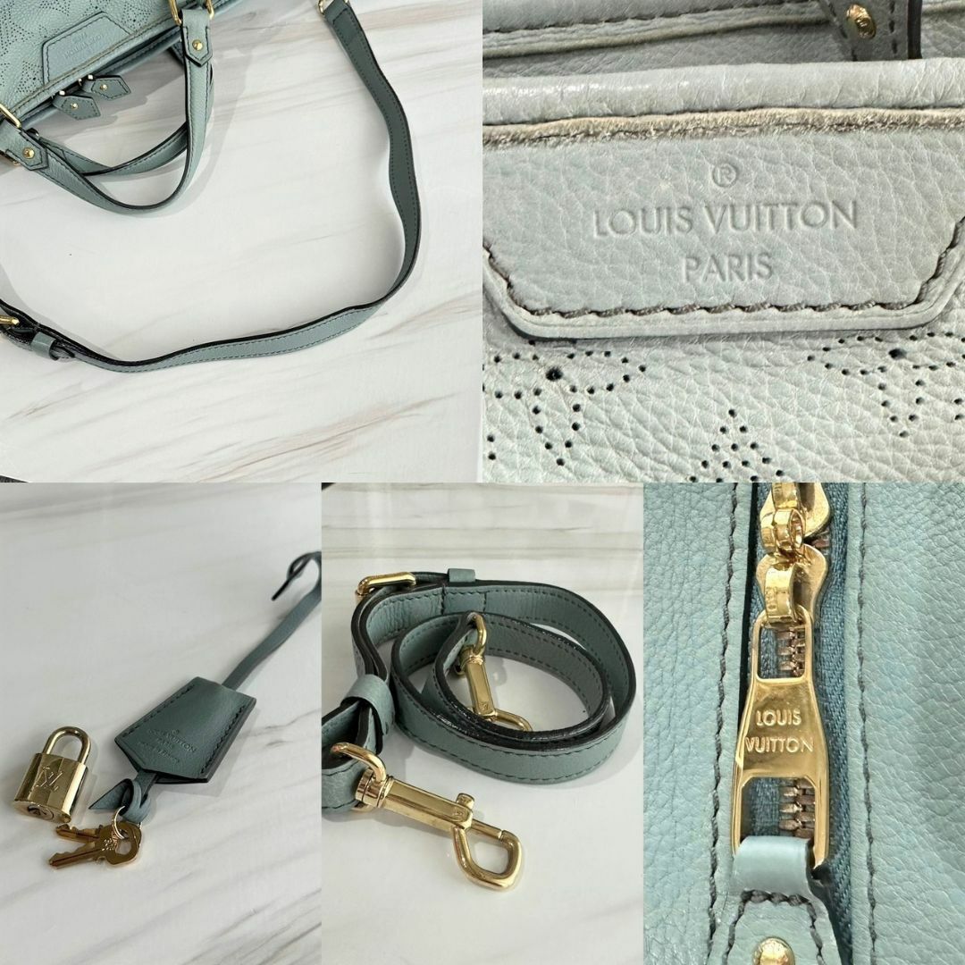 LOUIS VUITTON(ルイヴィトン)の美品☆　ルイヴィトン　ステラPM　ブルーシエル　2way　モノグラムマヒナ レディースのバッグ(ハンドバッグ)の商品写真