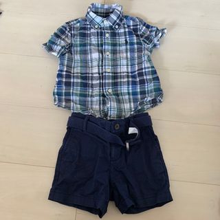 ラルフローレン(Ralph Lauren)のラルフローレン　半袖シャツ✖︎半ズボン　セット(Tシャツ/カットソー)