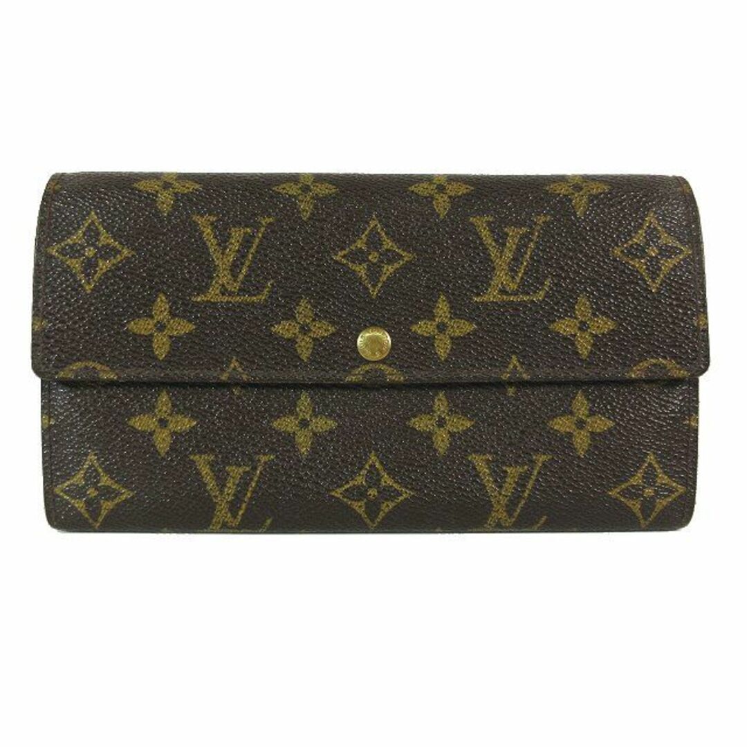 LOUIS VUITTON モノグラム 長財布 ポシェットポルト モネ クレディ