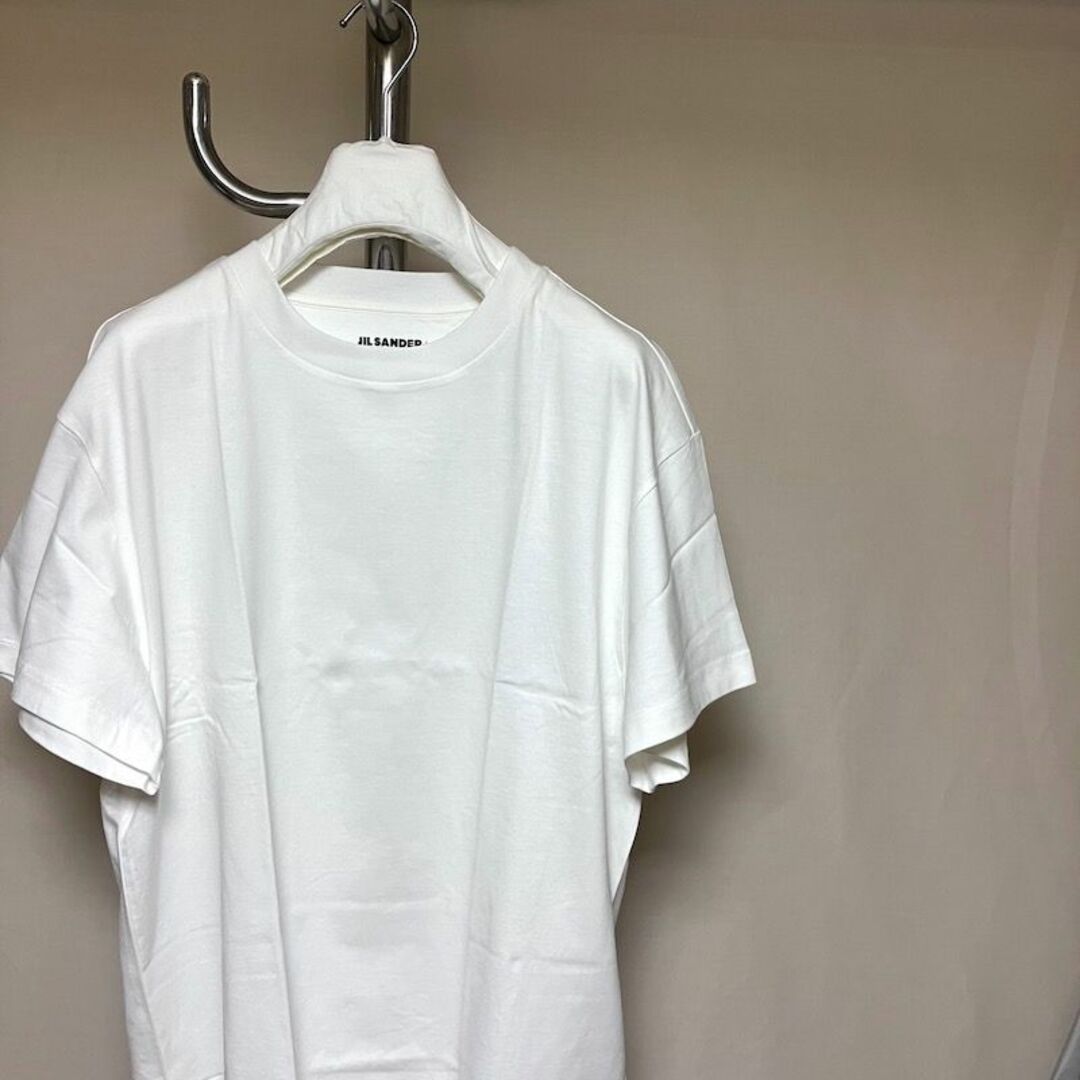 新品 L JIL SANDER 23ss パックTシャツ 白 バラ 4778