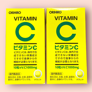 オリヒロ(ORIHIRO)の【新品未開封】オリヒロ ビタミンC粒 300粒入 2個セット(ビタミン)