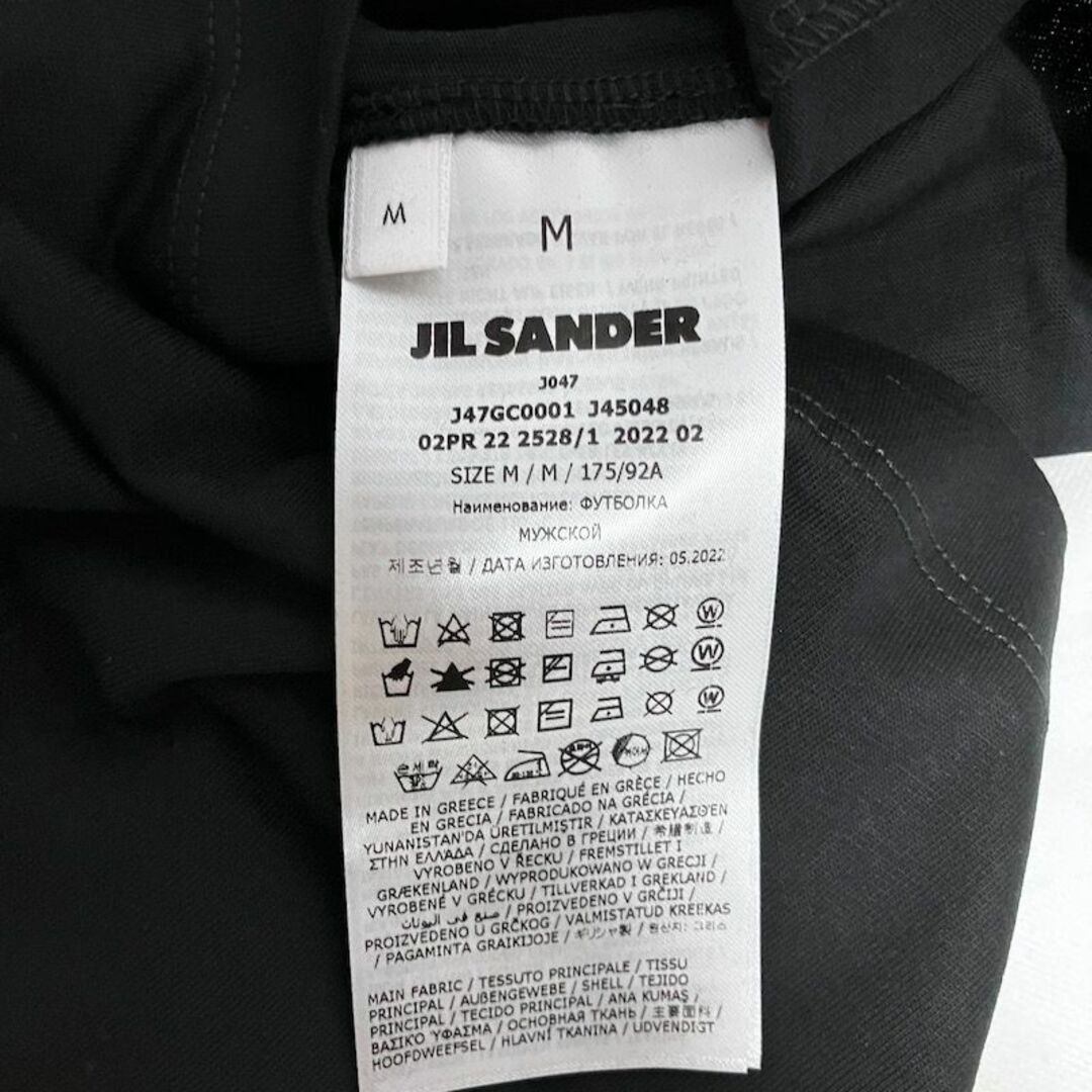 JIL SANDER - 新品 M JIL SANDER 22aw パックTシャツ 黒 バラ