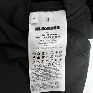新品 M JIL SANDER 22aw パックTシャツ 黒 バラ 4292