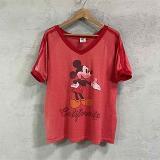 ディズニー(Disney)の80s USA製 SHERRY'S BEST ミッキーマウス tシャツ L(Tシャツ/カットソー(半袖/袖なし))