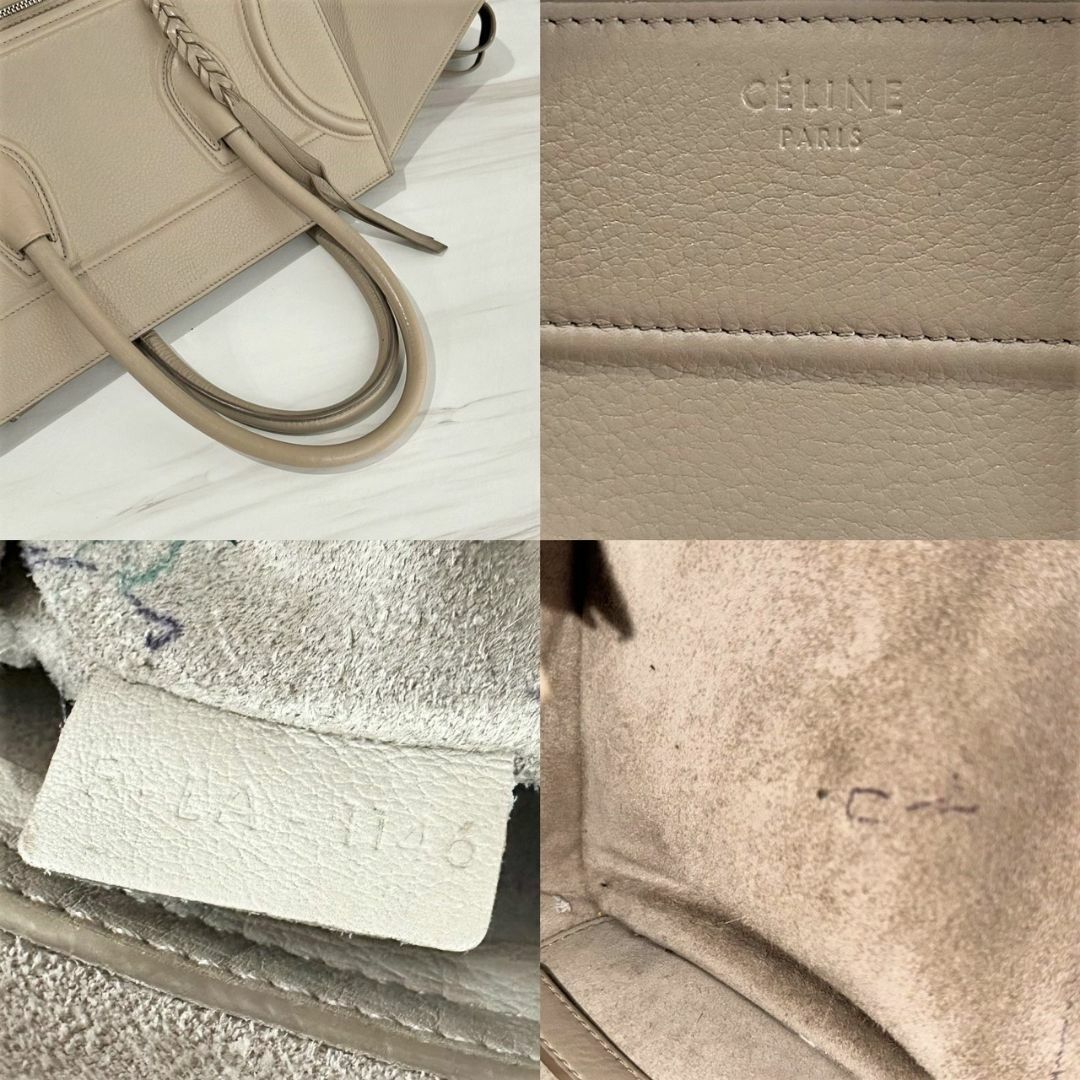 celine(セリーヌ)のセリーヌ　ラゲージ　ファントム　グレージュ　レザー　トートバッグ レディースのバッグ(トートバッグ)の商品写真