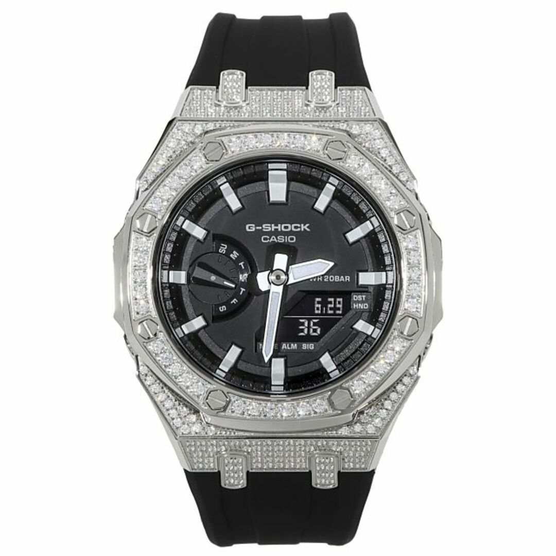 G-SHOCK GA2100 メタル カスタム フルカスタム カシオーク CZ