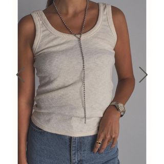 ルームサンマルロクコンテンポラリー(room306 CONTEMPORARY)のCotton Rib U-neck Tank Tops(タンクトップ)