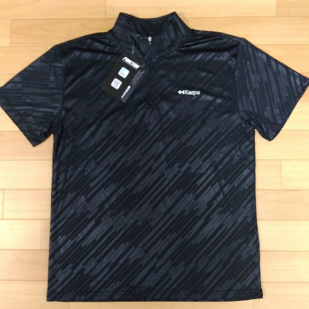 Kaepa(ケイパ)のL　②ケイパ　新品　半袖ポロシャツ　メンズ　ゴルフウェア　黒 スポーツ/アウトドアのゴルフ(ウエア)の商品写真