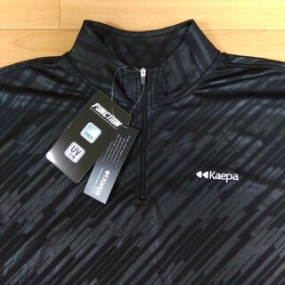 ケイパ(Kaepa)のL　②ケイパ　新品　半袖ポロシャツ　メンズ　ゴルフウェア　黒(ウエア)