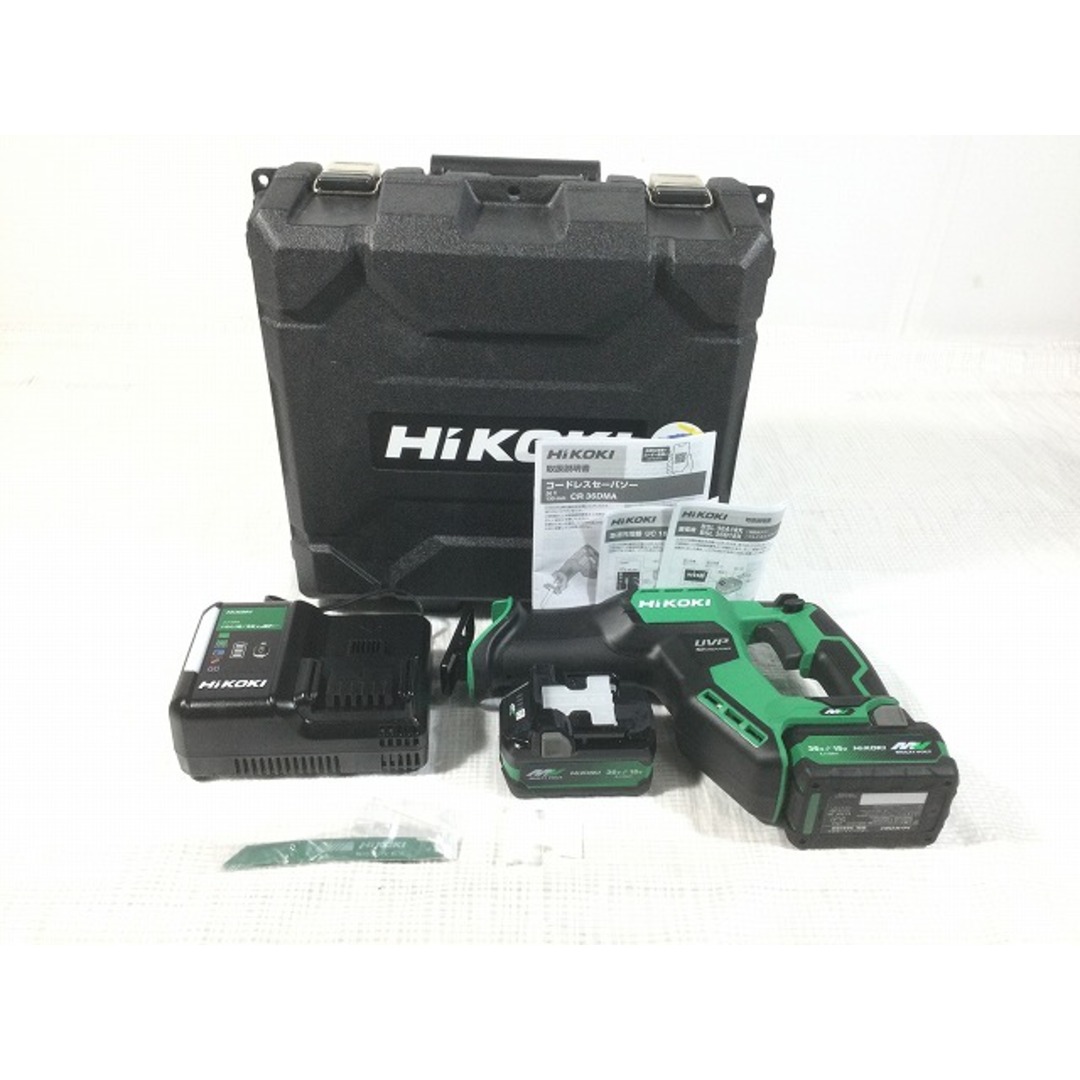 ☆未使用品☆HiKOKI ハイコーキ 36V コードレスセーバソー CR36DMA(2XPZ) 4.0AHバッテリー2個(BSL36A18X) 充電器 ケース付き 75182工具