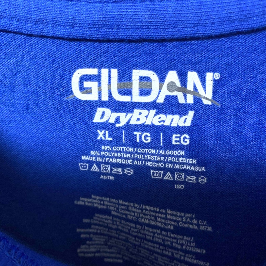 GILDAN(ギルタン)のUS古着 ギルダン Tシャツ カレッジ カンザス大 XL バスケ ゆるだぼ   メンズのトップス(Tシャツ/カットソー(半袖/袖なし))の商品写真