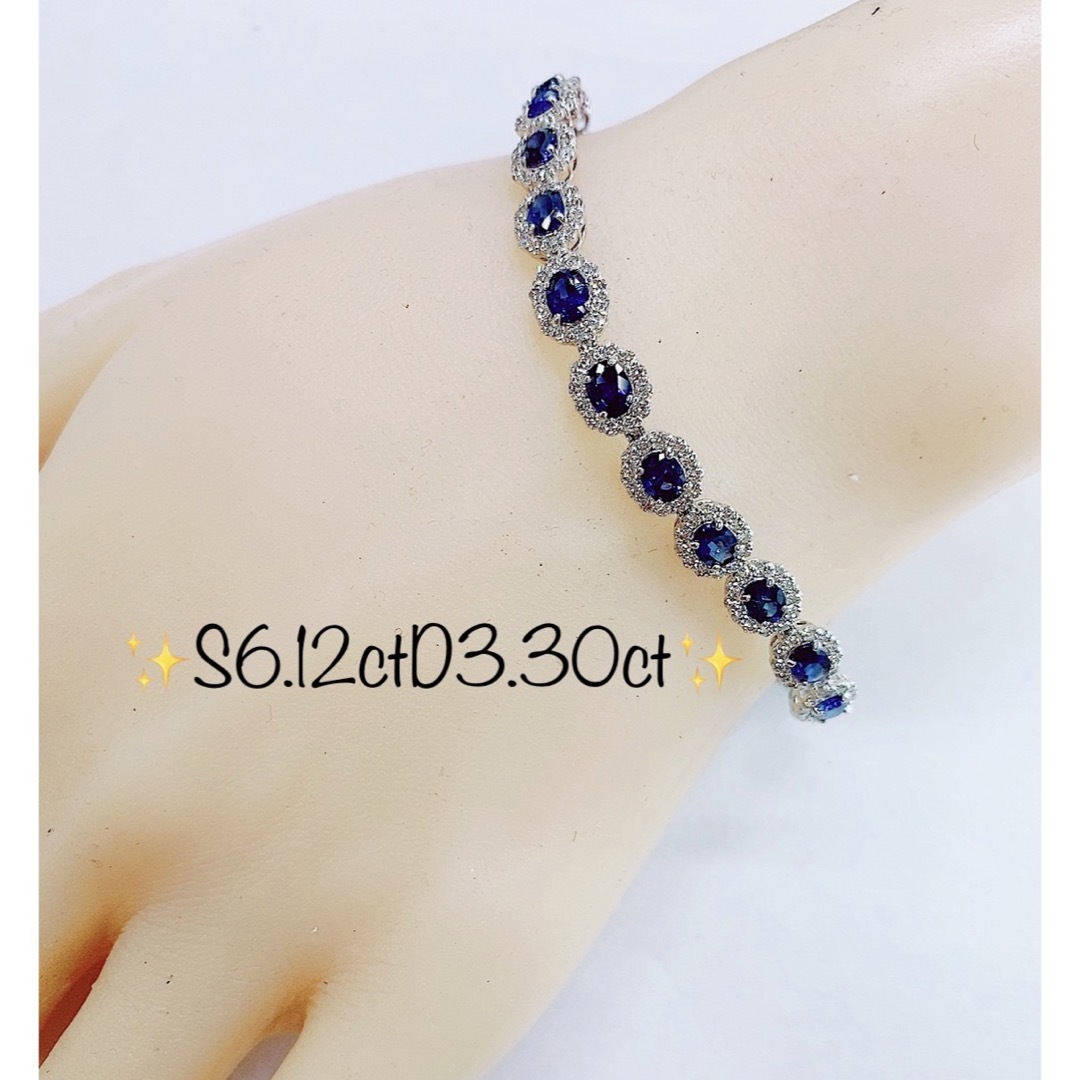 ★3.00ct★✨ダイヤモンドプラチナテニスブレスレット18cm