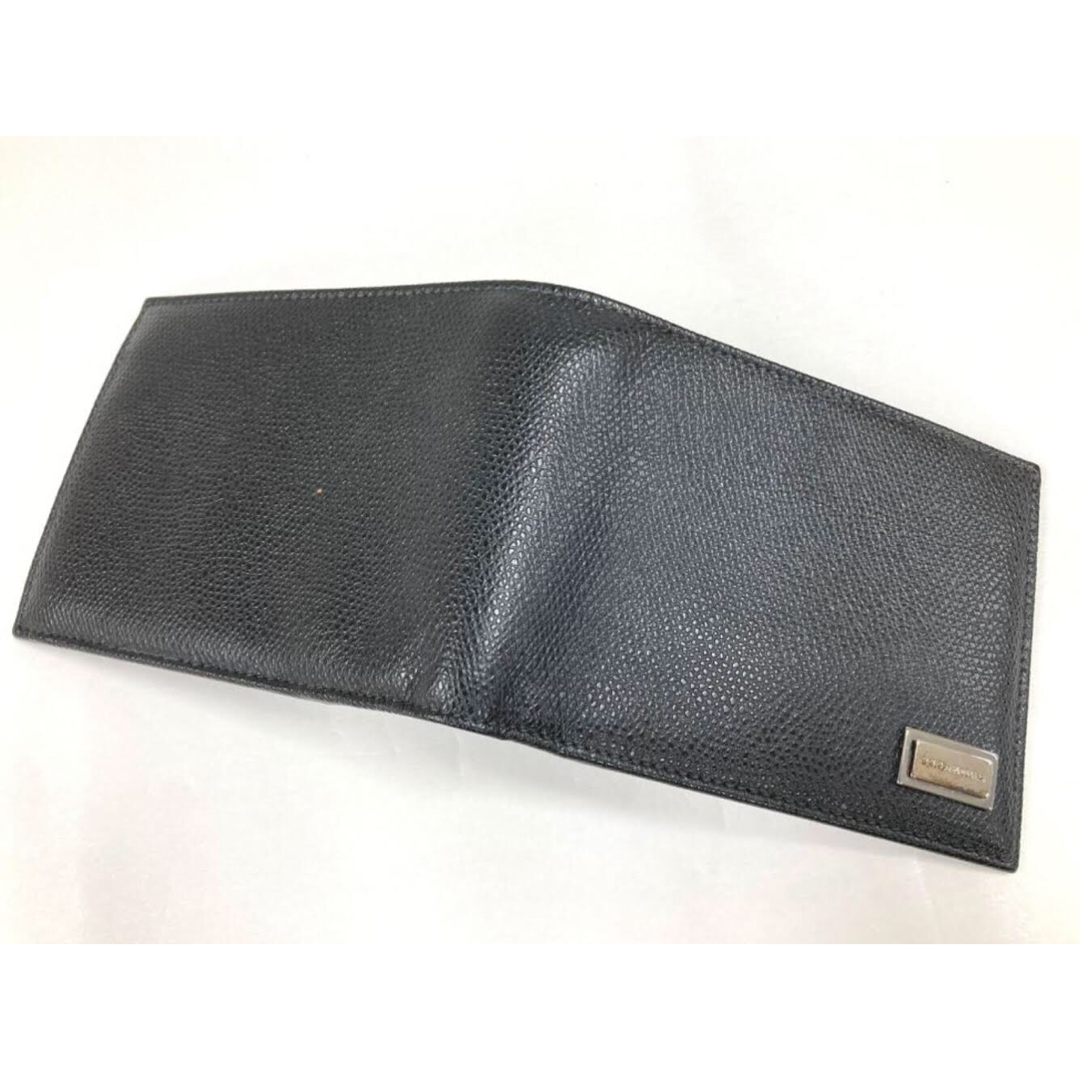 未使用品!Dolce&Gabbana レザー 二つ折り財布 ブラック