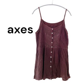 アクシーズファム(axes femme)の【axes femme】アクシーズファム キャミソール ヴィンテージ レース(キャミソール)