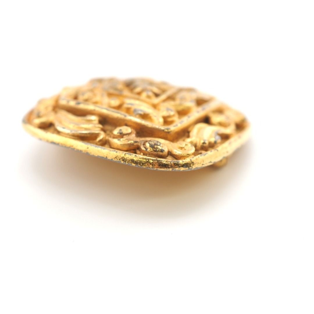シャネル CHANEL ブローチ ココマーク ピンブローチ ひし形 ゴールド