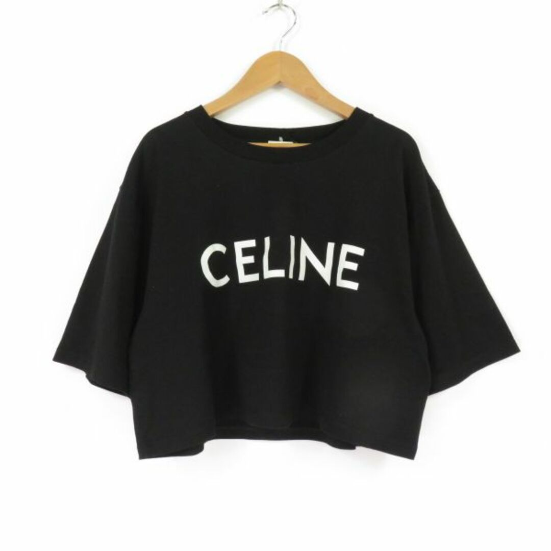 美品 CELINE セリーヌ 2X761501F クロップド CELINE Tシャツ 1点