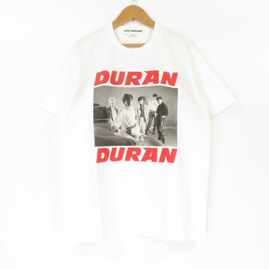 525cm袖丈美品 JUNYA WATANABE ジュンヤワタナベ JK-T010 DURAN DURAN TEE 1点 ホワイト S コットン100% AD2022 Tシャツ メンズ AY3942A38