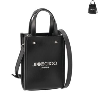 ジミーチュウ(JIMMY CHOO)のジミーチュウ JIMMY CHOO トートバッグ ミニ N/S トート ロゴ レザー ショルダー ミニバッグ 2023年秋冬新作 MININSTOTE ANR (ハンドバッグ)