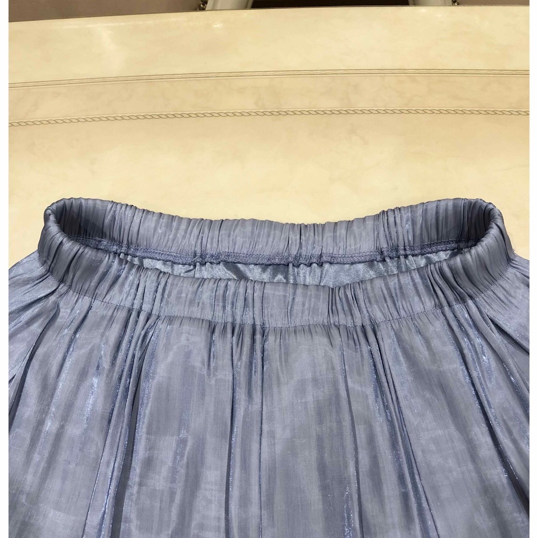 しまむら(シマムラ)のしまむら　ロングスカート　アイスブルー❄️  サイズL レディースのスカート(ロングスカート)の商品写真