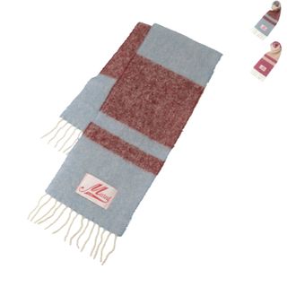 Marni - マルニ MARNI マフラー アルパカ フリンジ付き ロゴ