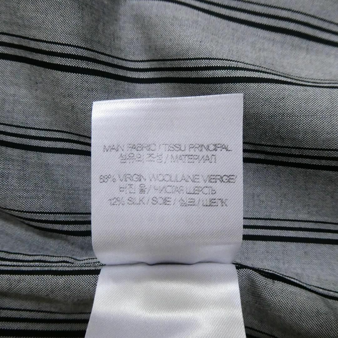 VETEMENTS - 極美品 VTMNTS ストライプ柄 シルク混 ロゴ 半袖 ジップ