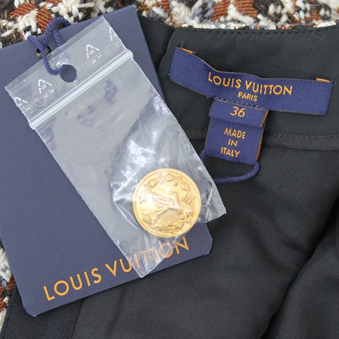 LOUIS VUITTON(ルイヴィトン)のルイヴィトン ワンピース ドレス 36サイズ モノグラム ツイード 5389 レディースのワンピース(ミニワンピース)の商品写真