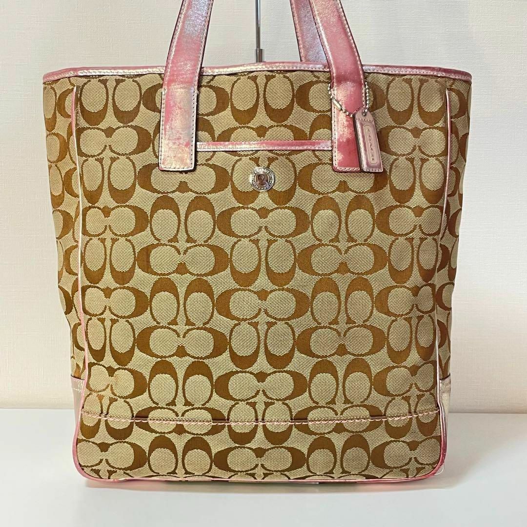 COACH - □美品□ COACH コーチ シグネチャー レザー ショルダーバッグ